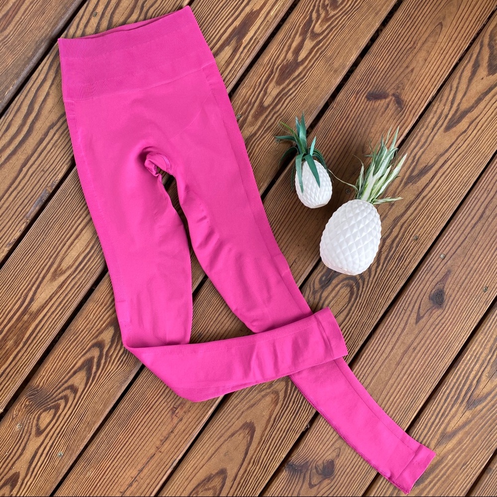 Lululemon Zone In Tight Raspberry 2 Xs - image 1